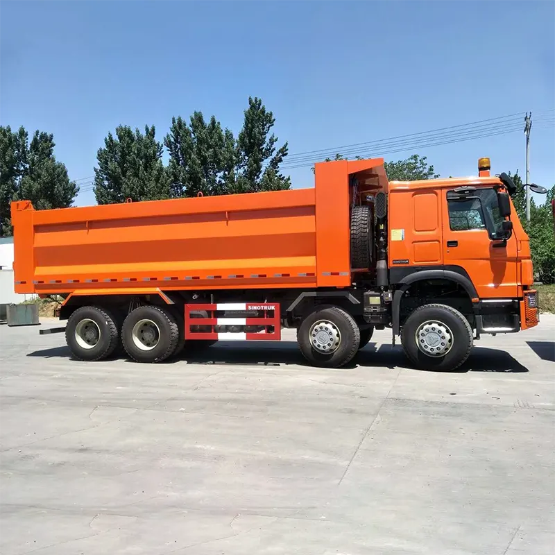 Sinotruk Howo 12 Wheelers Kippiauto Euro 2 vasenkätinen ajo